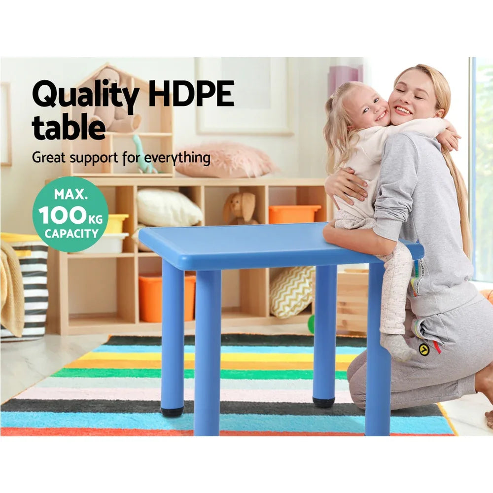 Keezi Kids Table Plastic Square Activity Study Desk 60X60CM - Mekamart Australia