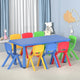 Keezi 9PCS Kids Table and Chairs Set Children Study Desk Furniture Plastic 8 Chairs - Mekamart Australia