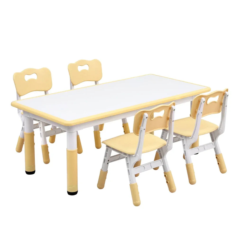 1 Keezi Kids Table and 4 Chairs Set Graffiti - Mekamart Australia