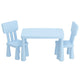 1 Keezi Kids Table and 2 Chairs Set Blue - Mekamart Australia