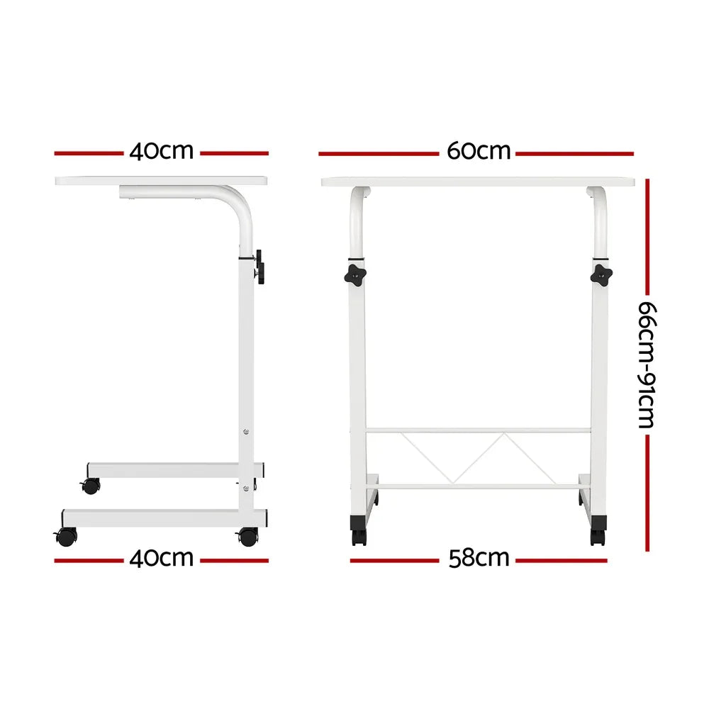 Artiss Laptop Desk Table Adjustable 60CM White - Mekamart Australia