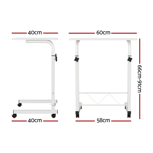 Artiss Laptop Desk Table Adjustable 60CM White - Mekamart Australia