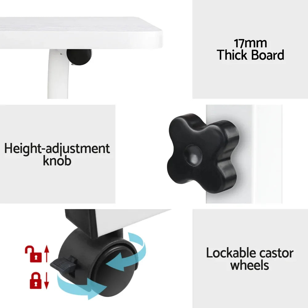 Artiss Laptop Desk Table Adjustable 60CM White - Mekamart Australia