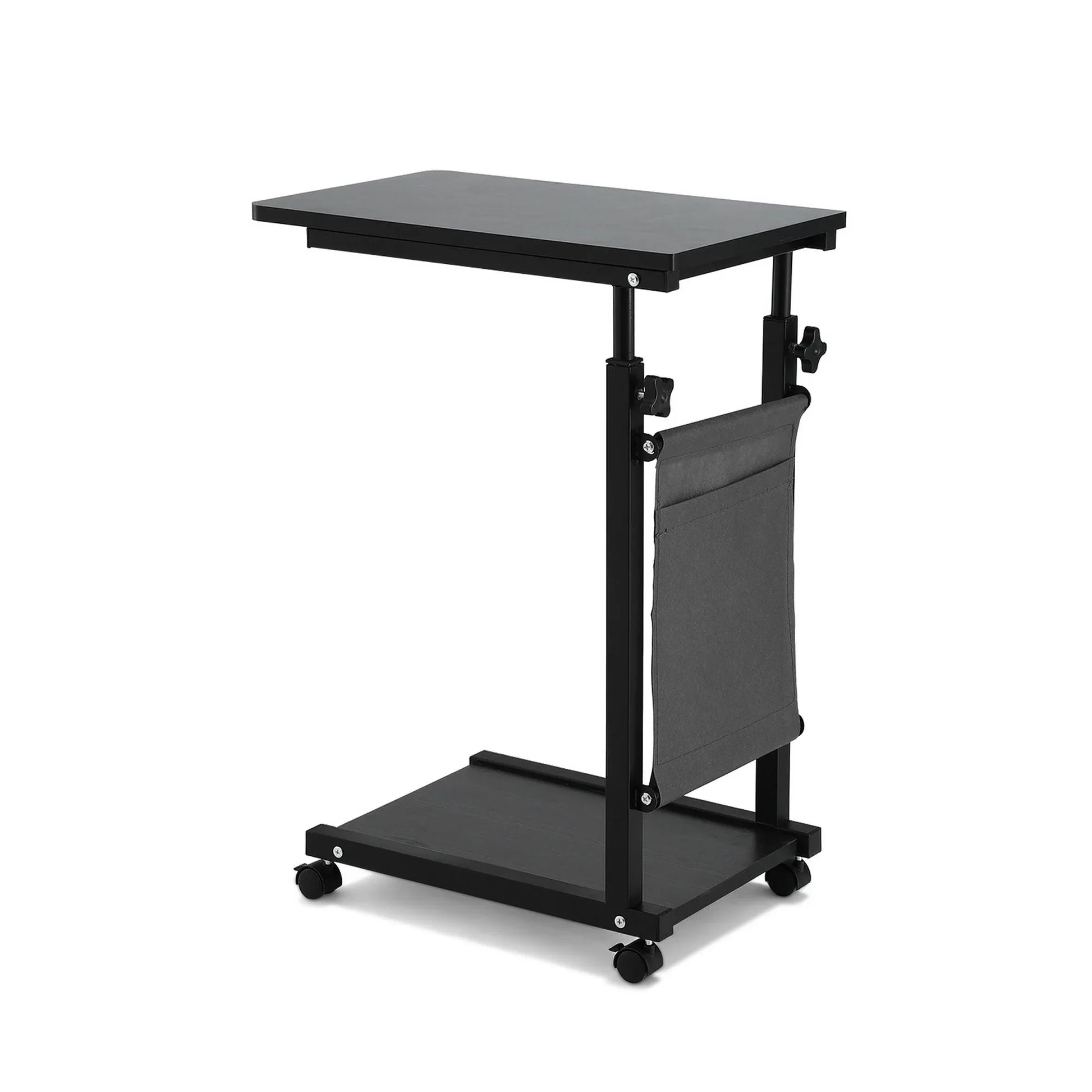 Artiss Laptop Desk Height Adjustable Mobile Workstation Computer Desks 48CM Black - Mekamart Australia