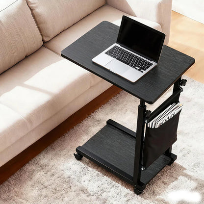 Artiss Laptop Desk Height Adjustable Mobile Workstation Computer Desks 48CM Black - Mekamart Australia