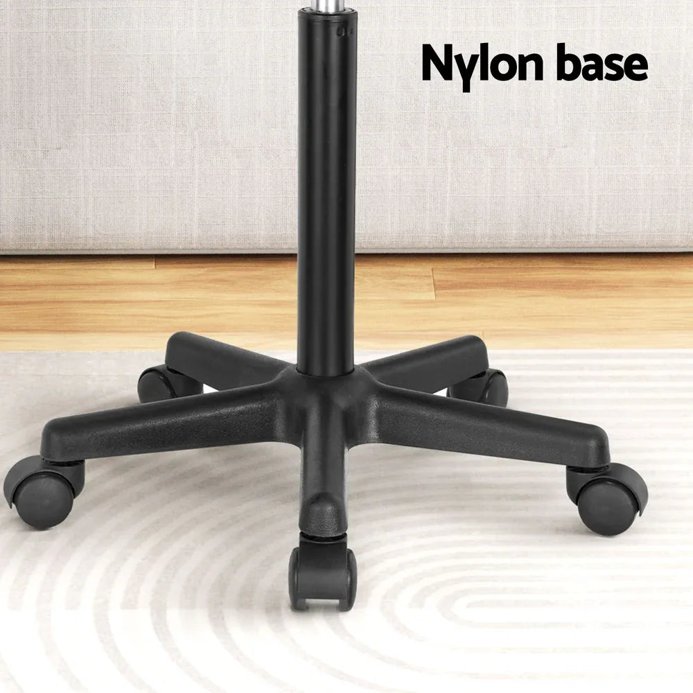 Artiss Laptop Desk Portable Height Adjustable Table Caster Wheels 60CM Black - Mekamart Australia