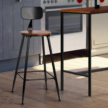 Artiss 2x Bar Stools Vintage Metal Chairs - Mekamart Australia