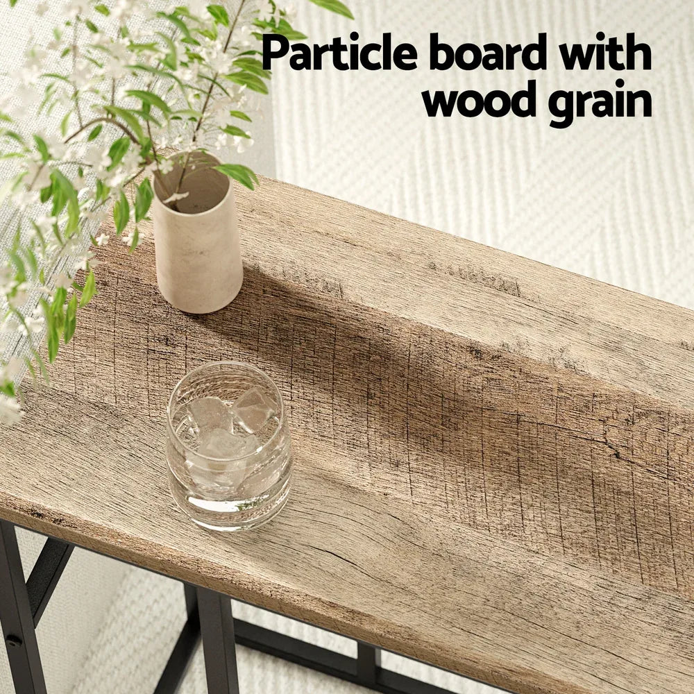 Artiss Coffee Table Side Table Walnut Anika - Mekamart Australia