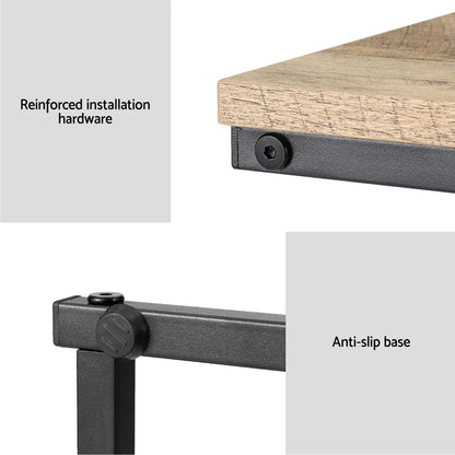 Artiss Coffee Table Side Table Walnut Anika - Mekamart Australia