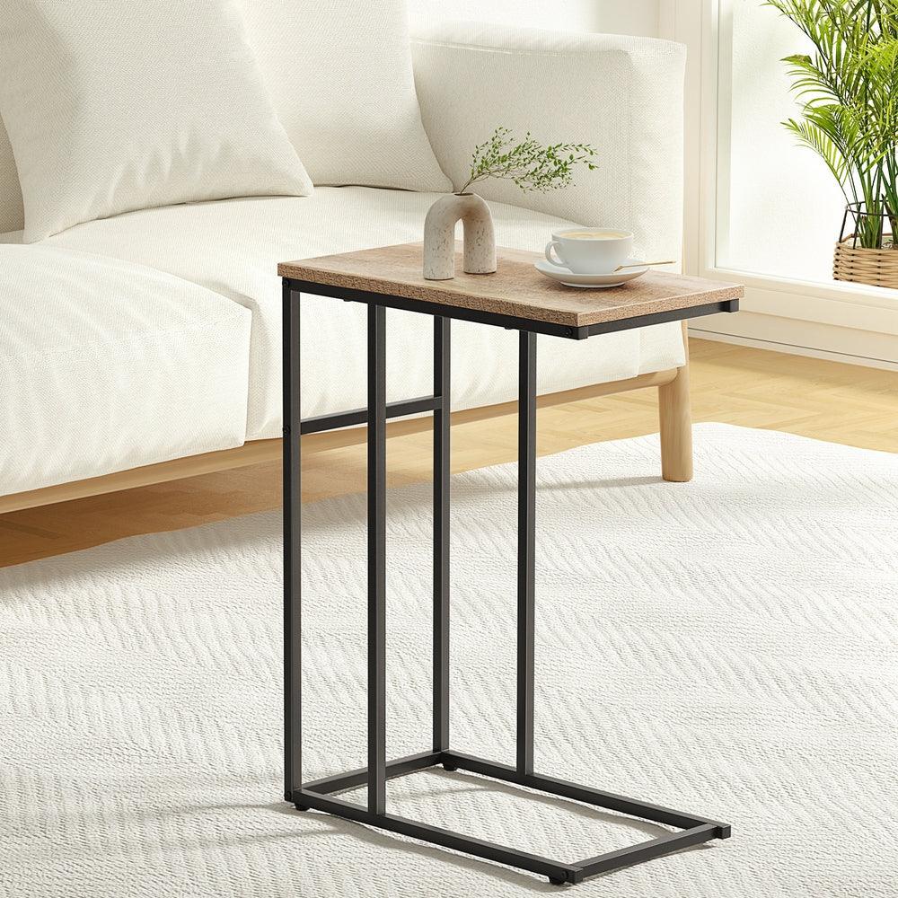 Artiss Coffee Table Side Table Walnut Anika - Mekamart Australia