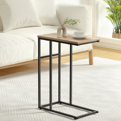 Artiss Coffee Table Side Table Walnut Anika - Mekamart Australia