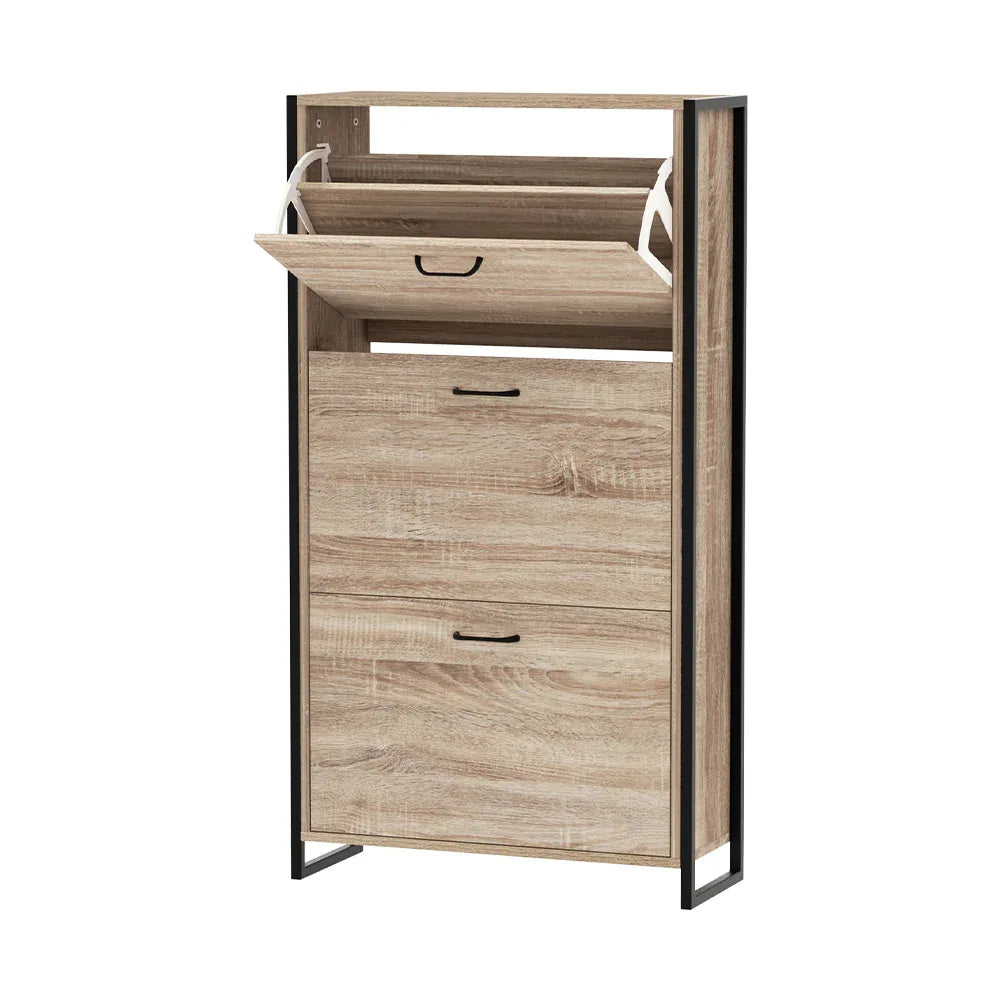 Artiss Shoe Rack Cabinet Adjustable Shelves 24 Pairs Tim - Mekamart Australia