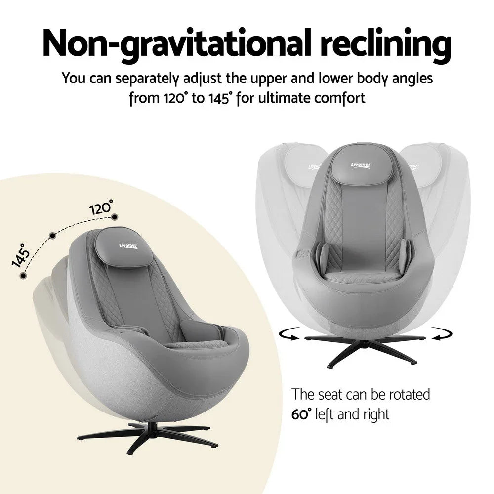 Livemor Massage Chair Electric Recliner Home Massager 3D ROLI - Mekamart Australia