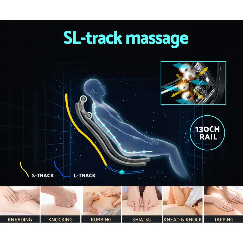 Livemor 4D Massage Chair Electric Recliner Home Massager Gary - Mekamart Australia