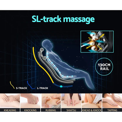 Livemor 4D Massage Chair Electric Recliner Home Massager Gary - Mekamart Australia
