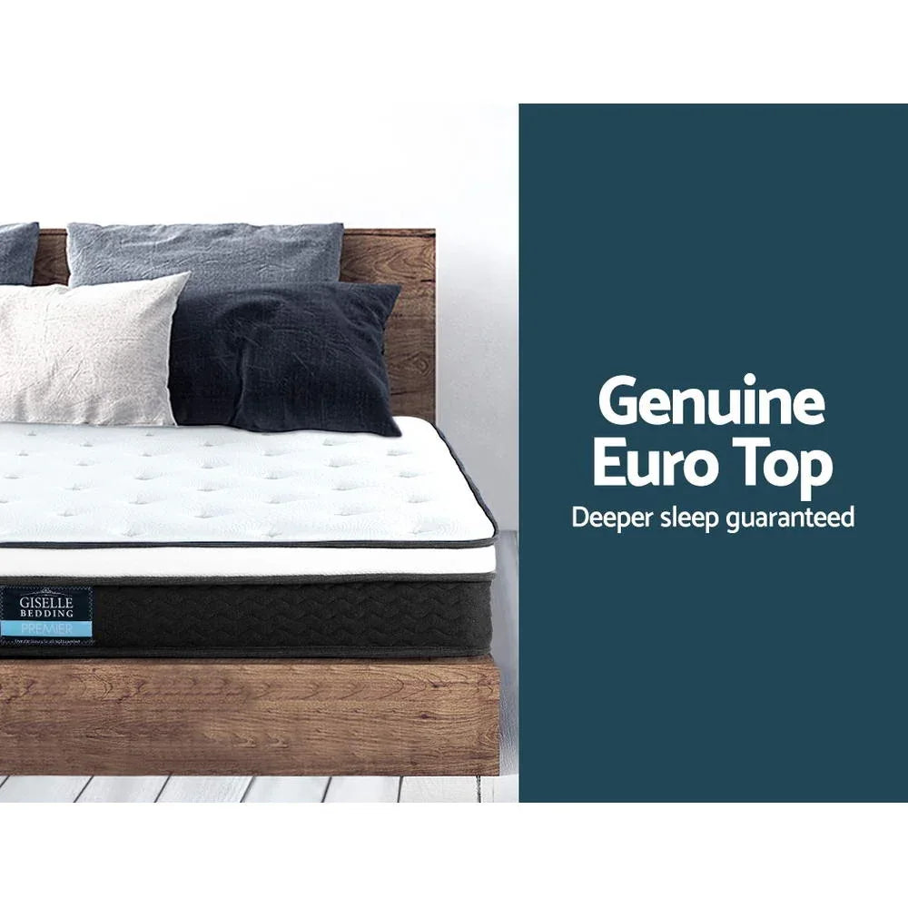 Giselle Bedding 21cm Mattress Euro Top King - Mekamart Australia