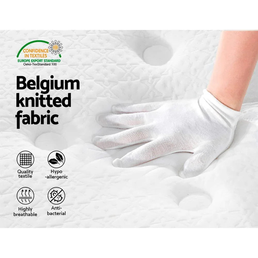 Giselle Bedding 21cm Mattress Euro Top Single - Mekamart Australia