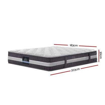Giselle Bedding 30cm Mattress Pocket Spring King - Mekamart Australia