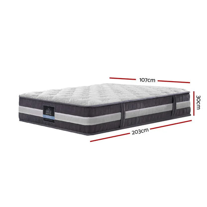 Giselle Bedding 30cm Mattress Pocket Spring King Single - Mekamart Australia
