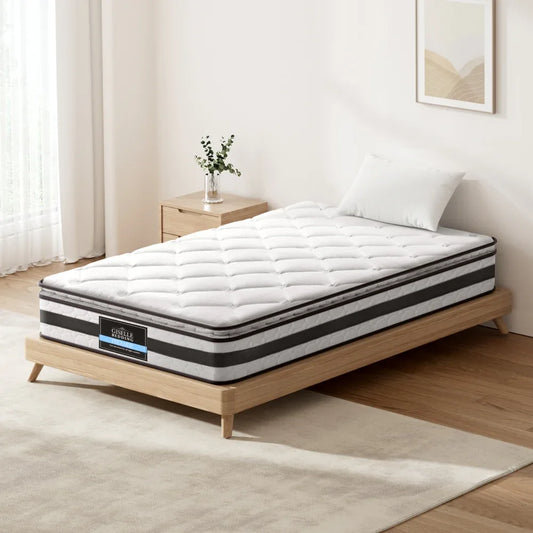 Giselle Bedding 21cm Mattress Pillow Top King Single - Mekamart Australia