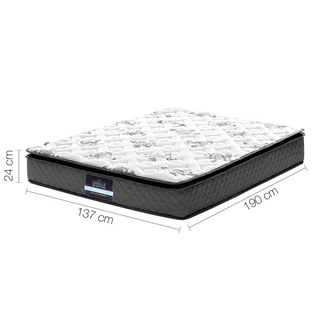 Giselle Bedding 24cm Mattress Pillow Top Double - Mekamart Australia