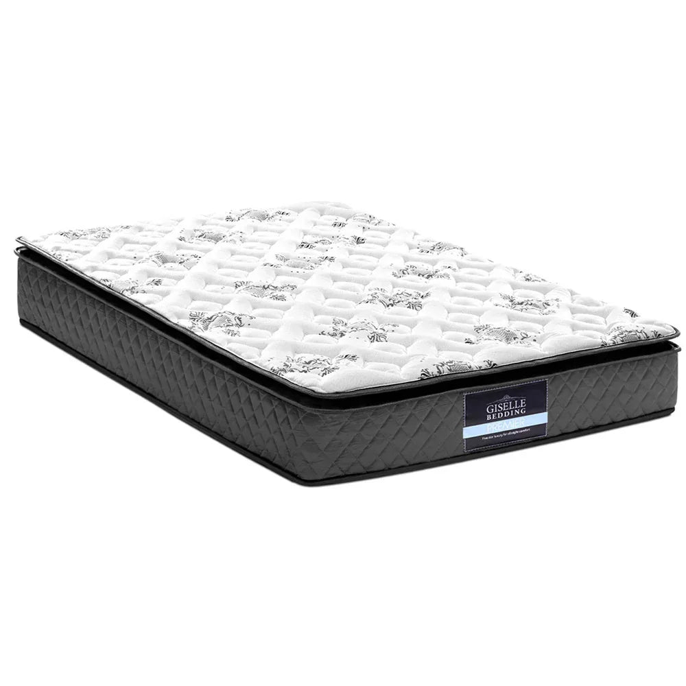 Giselle Bedding 24cm Mattress Pillow Top King Single - Mekamart Australia