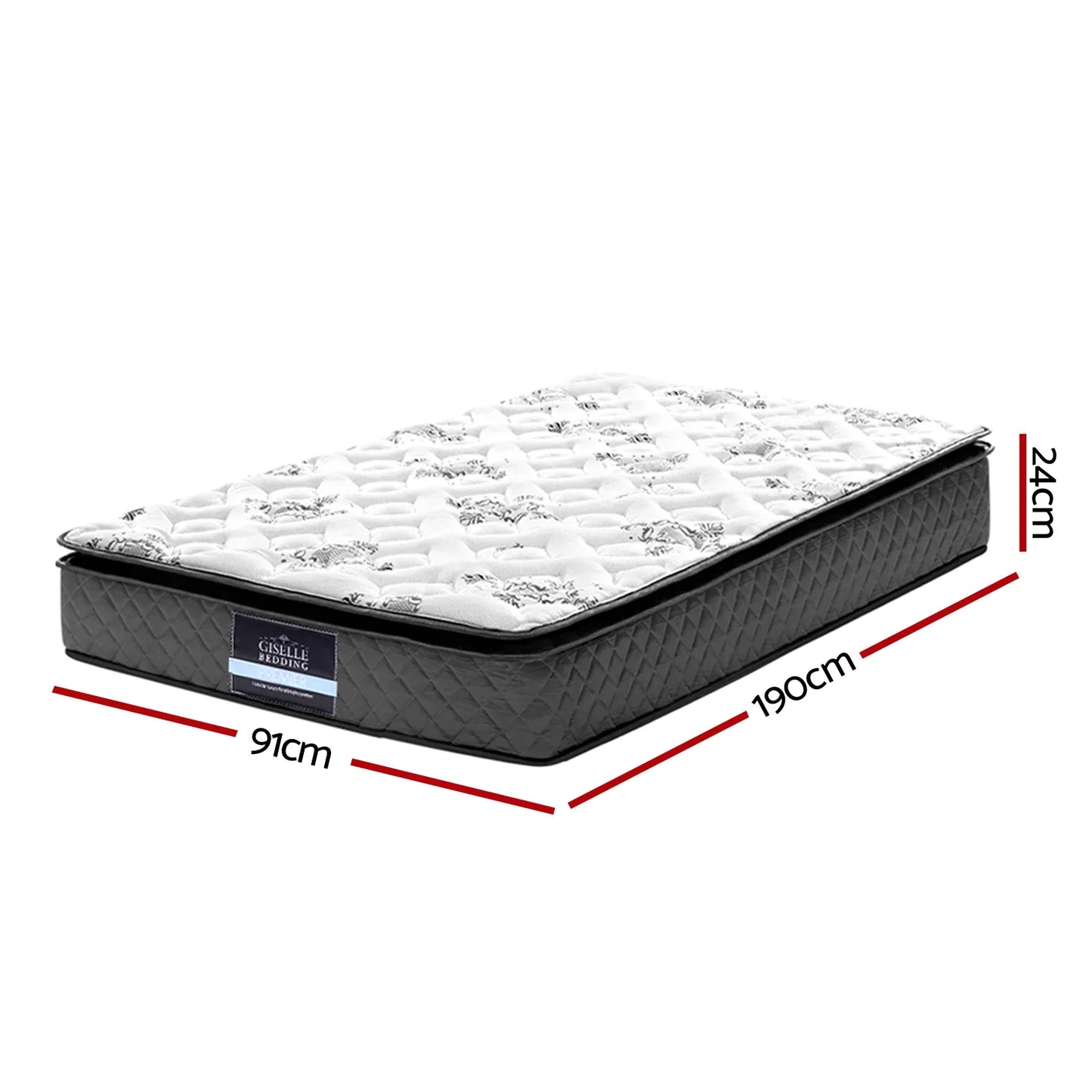 Giselle Bedding 24cm Mattress Pillow Top Single - Mekamart Australia