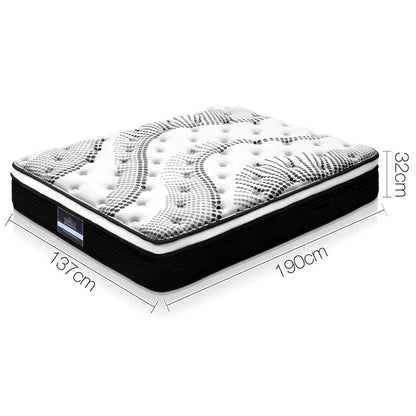 Giselle Bedding 32cm Mattress Euro Top Double - Mekamart Australia