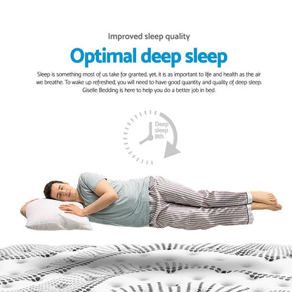 Giselle Bedding 32cm Mattress Euro Top Double - Mekamart Australia