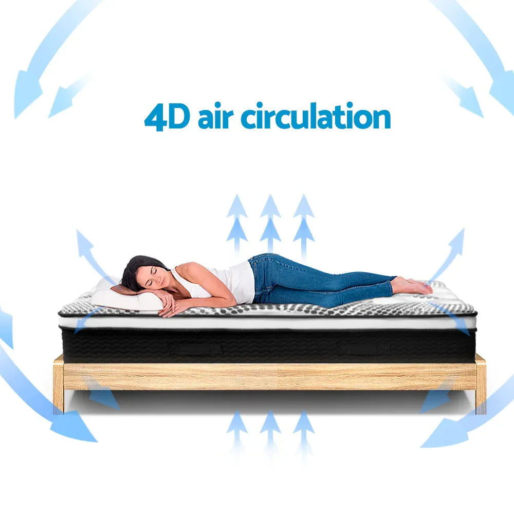 Giselle Bedding 32cm Mattress Euro Top King - Mekamart Australia
