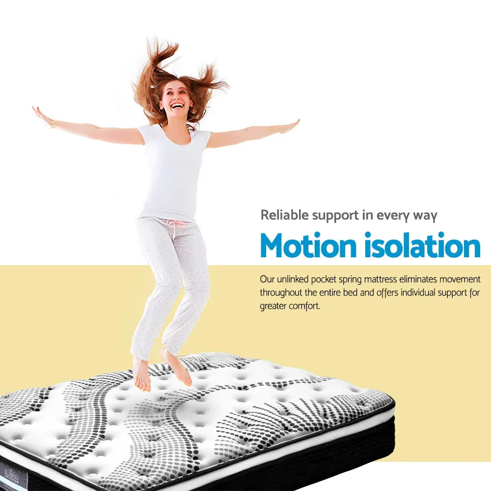 Giselle Bedding 32cm Mattress Euro Top King Single - Mekamart Australia