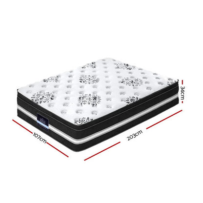 Giselle Bedding 34cm Mattress Cool Gel Memory Foam King Single - Mekamart Australia