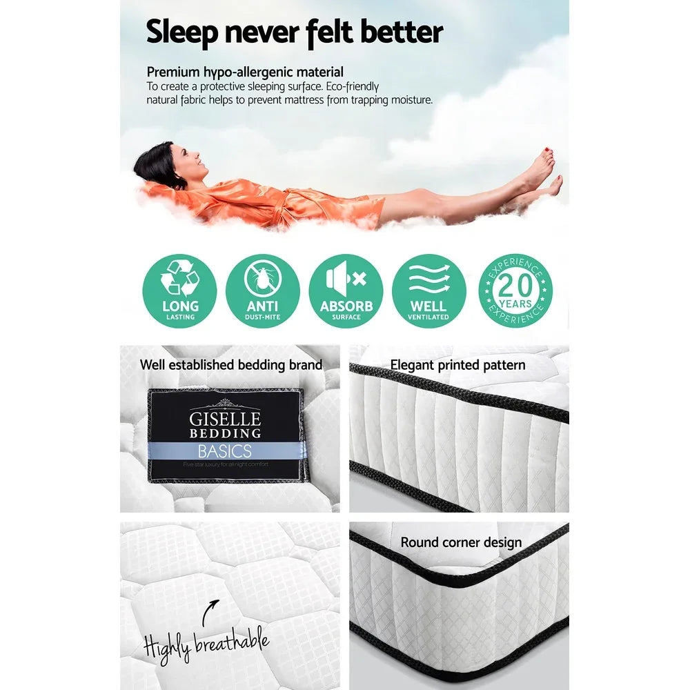Giselle Bedding 21cm Mattress Tight Top Double - Mekamart Australia