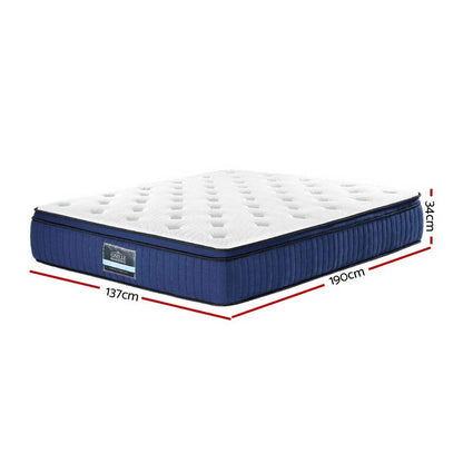 Giselle Bedding 34cm Mattress Cool Gel Memory Foam 7 Zone Double - Mekamart Australia