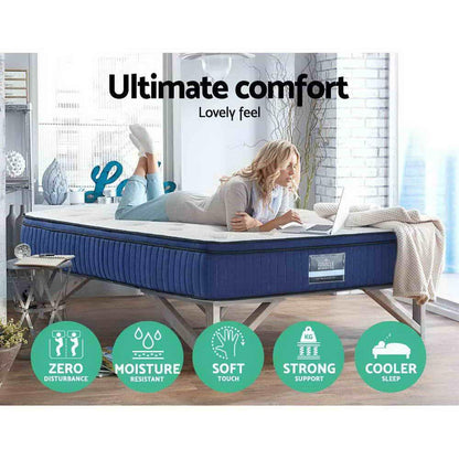 Giselle Bedding 34cm Mattress Cool Gel Memory Foam 7 Zone King - Mekamart Australia