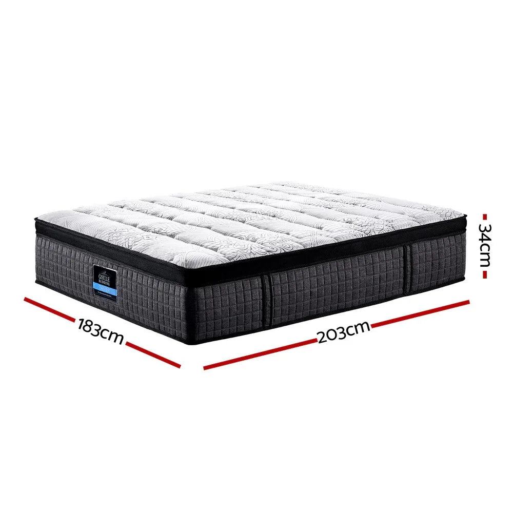 Giselle Bedding 34cm Mattress 9 Zone Latex Foam King - Mekamart Australia