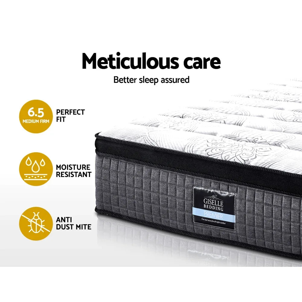 Giselle Bedding 34cm Mattress 9 Zone Latex Foam King - Mekamart Australia