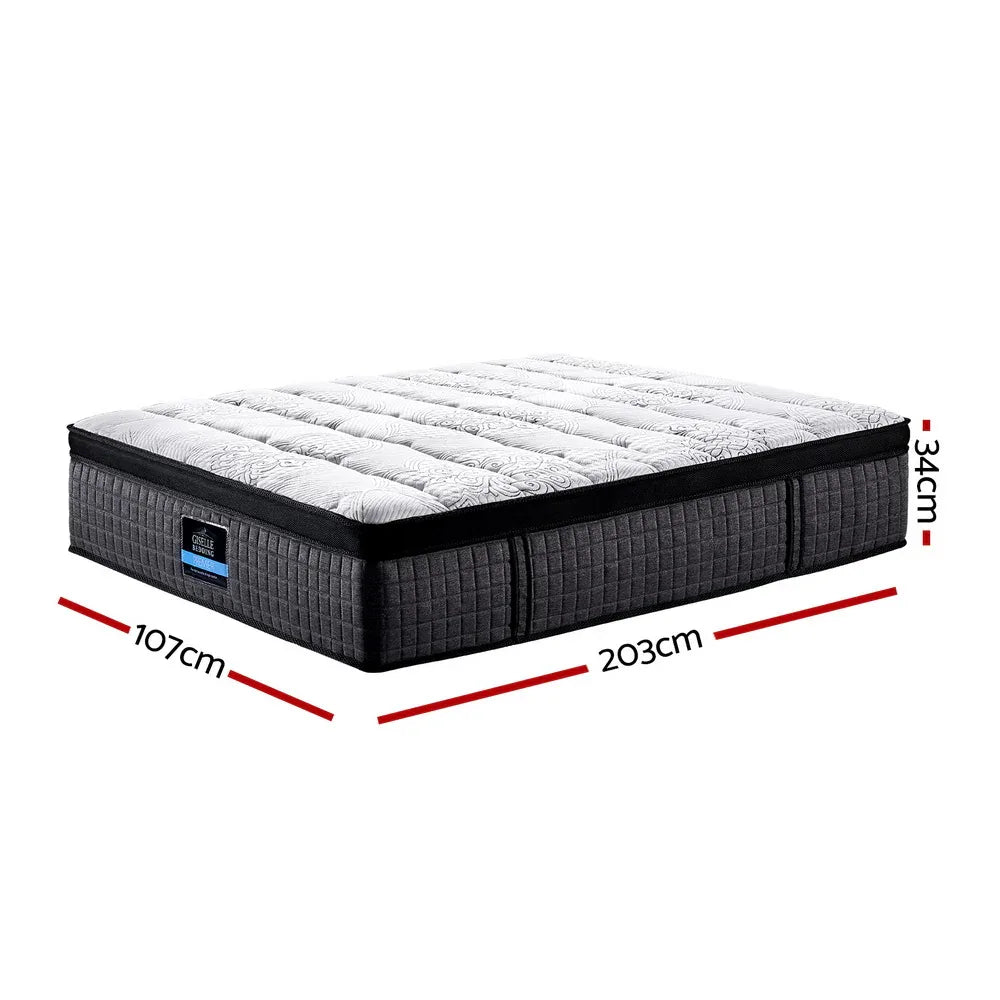 Giselle Bedding 34cm Mattress 9 Zone Latex Foam King Single - Mekamart Australia