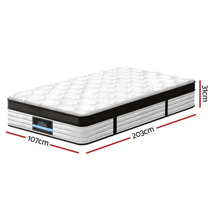 Giselle Bedding 31cm Mattress Euro Top King Single - Mekamart Australia