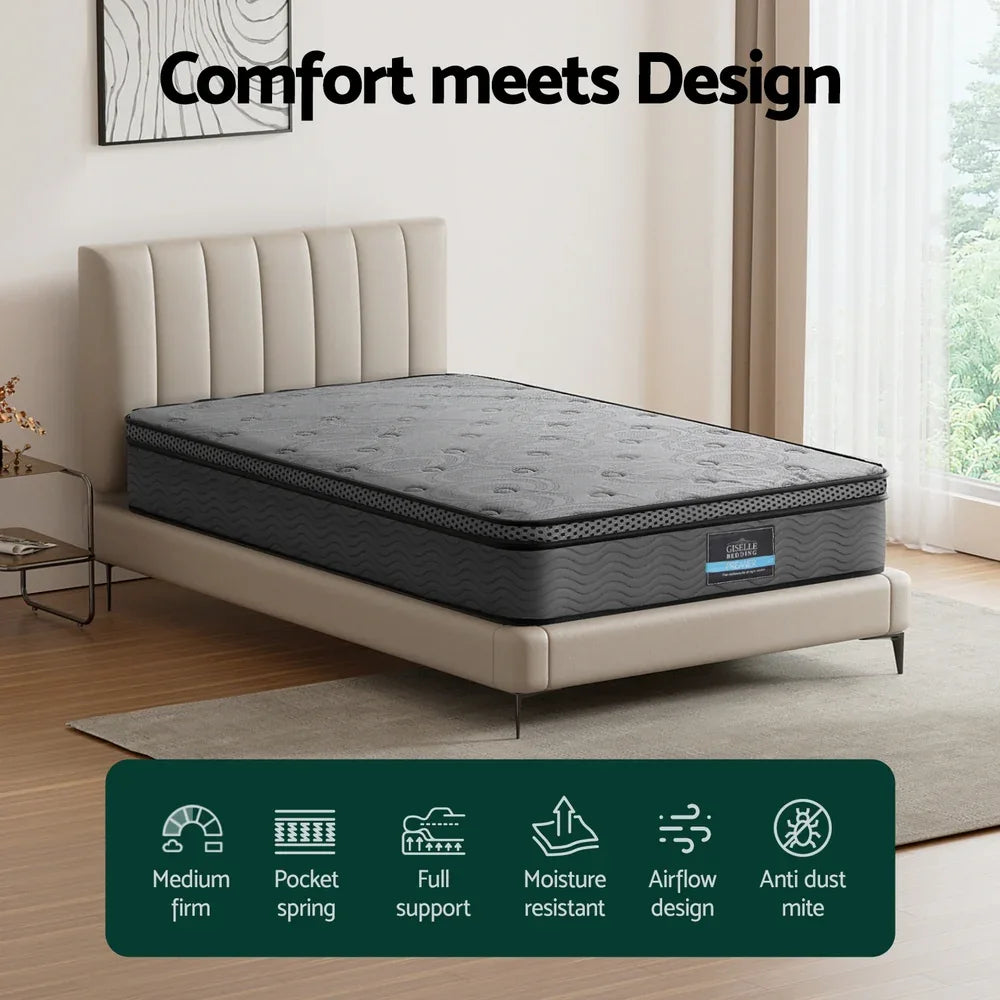 26cm Mattress Bed Giselle King Single - Mekamart Australia