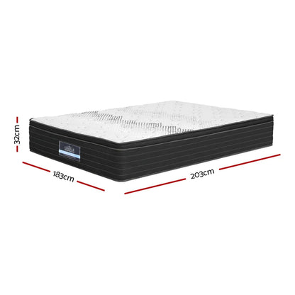 Giselle Bedding 32cm Mattress Extra Firm King - Mekamart Australia