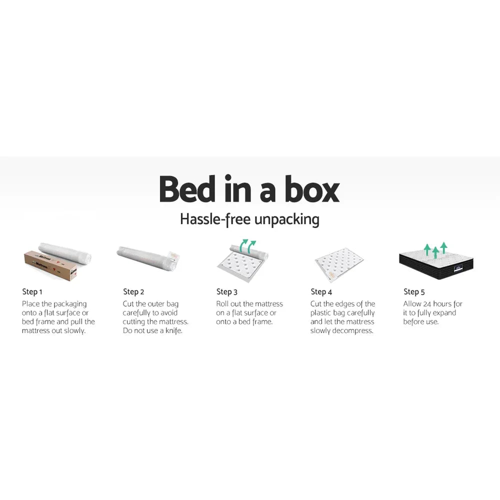 Giselle Bedding 32cm Mattress Extra Firm King - Mekamart Australia