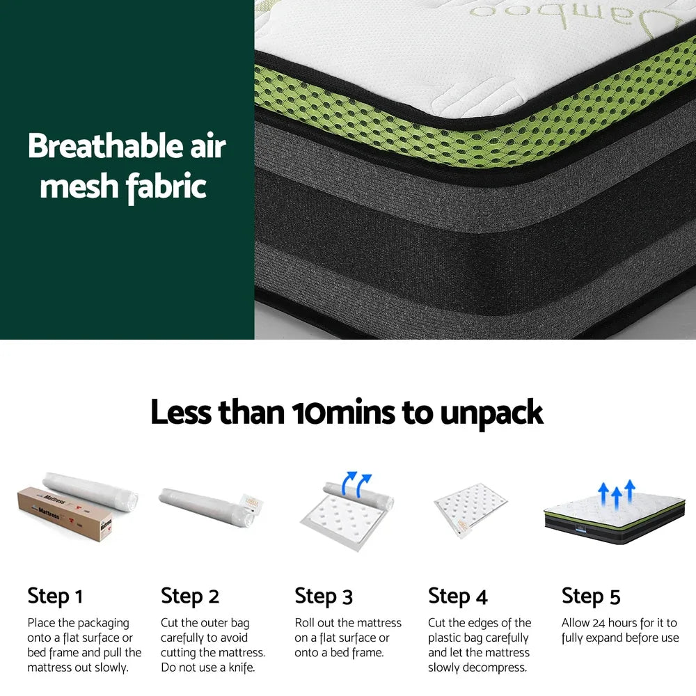 Giselle Mattress Cool Gel Foam 30cm Double - Mekamart Australia