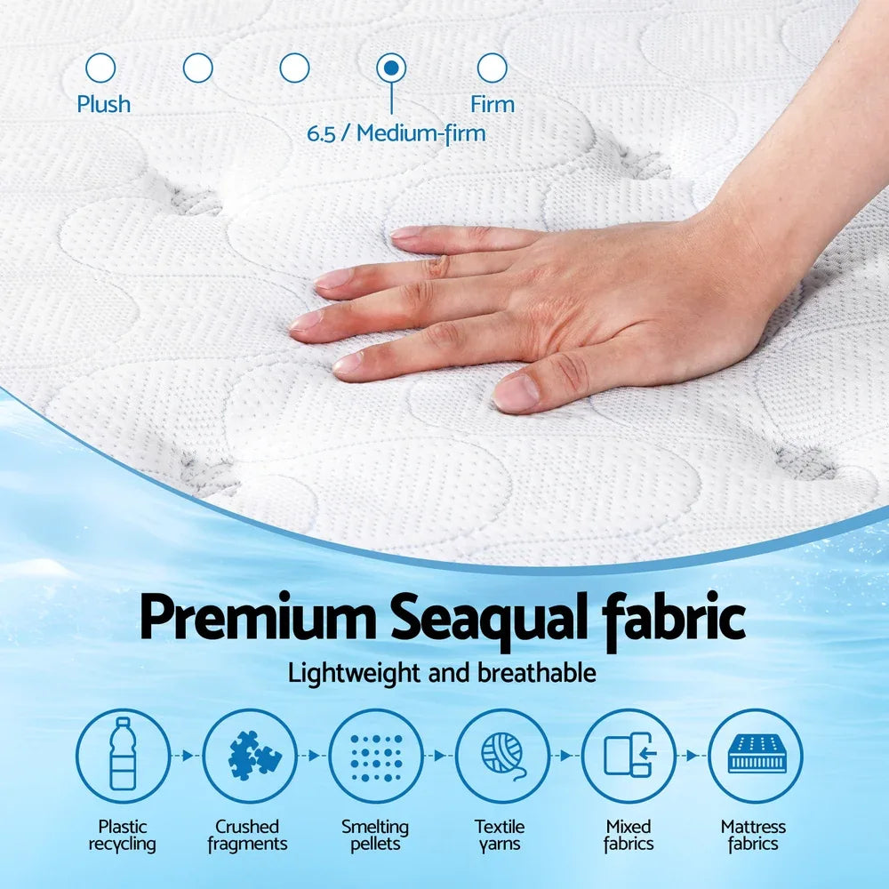 Giselle Bedding 30cm Mattress Gel Foam Pocket Spring Double - Mekamart Australia
