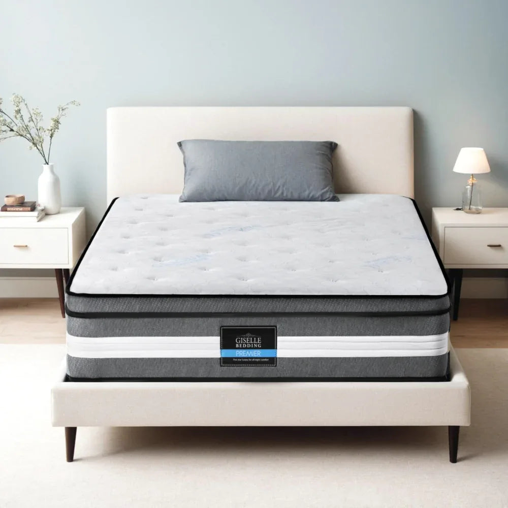 Giselle Bedding 30cm Mattress Gel Foam Pocket Spring King Single - Mekamart Australia