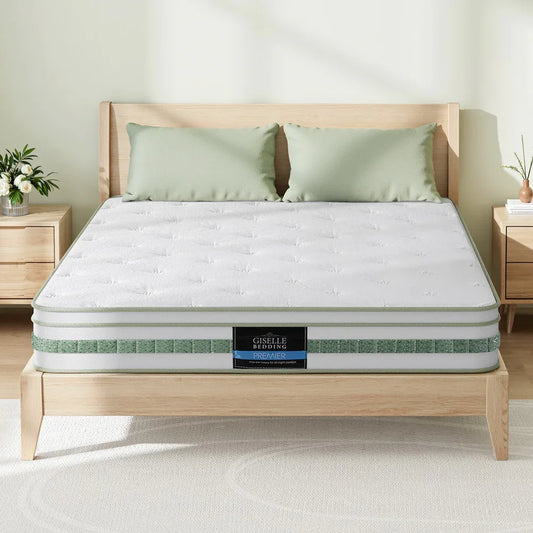 20cm Giselle Mattress Queen Green Tea Mattresses - Mekamart Australia