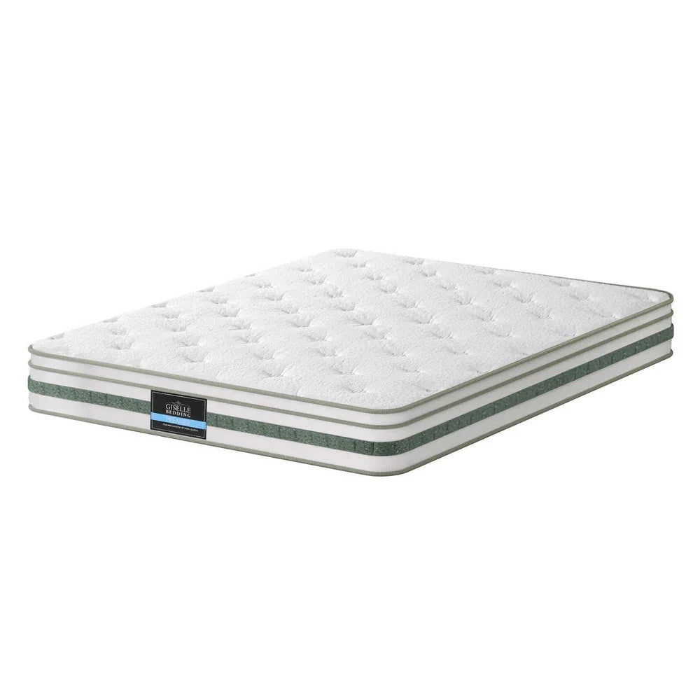 20cm Giselle Mattress Queen Green Tea Mattresses - Mekamart Australia