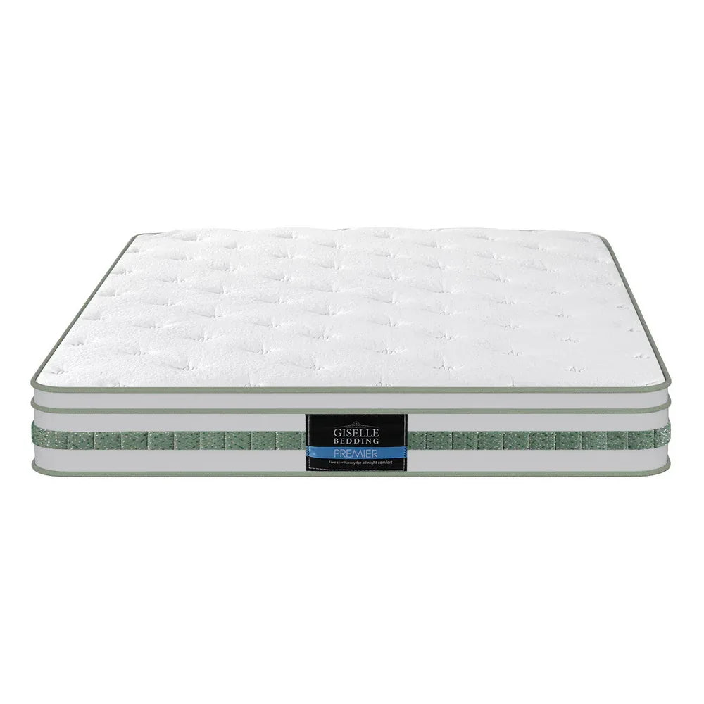 20cm Giselle Mattress Queen Green Tea Mattresses - Mekamart Australia