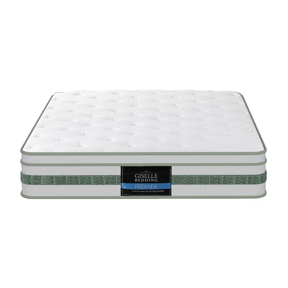 20cm Giselle Mattress Single Green Tea Mattresses - Mekamart Australia