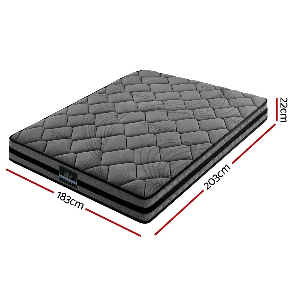 Giselle Bedding 22cm Mattress Medium Firm King - Mekamart Australia